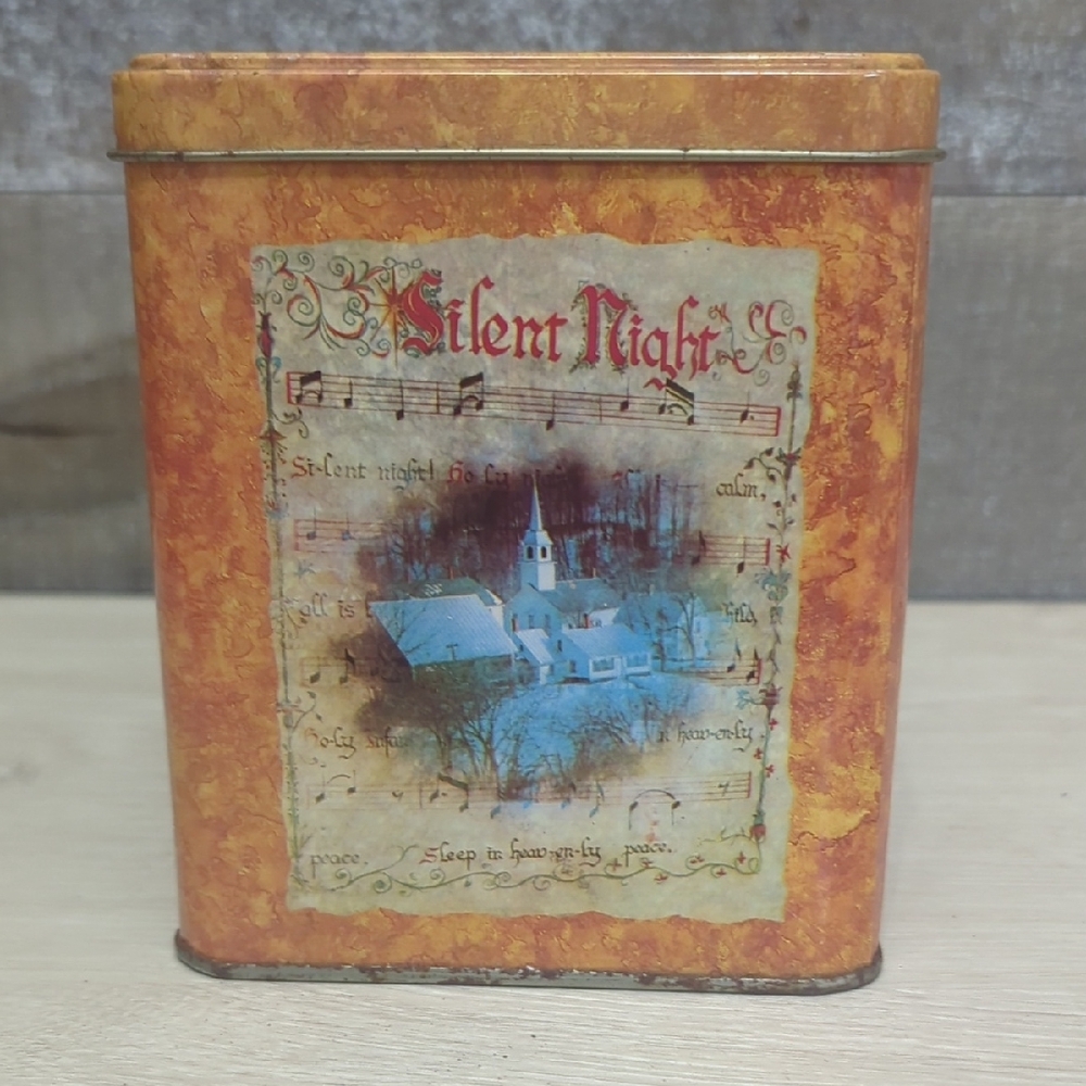 Silent Night Decorative Tin
